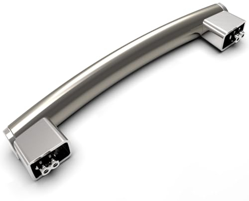 New WB15X26821 GE Microwave Door Handle Replacement, General Electric Microwave Parts,Compatible with JVM6175SK2SS JVM7195SK3SS JVM6175SK1SS JVM6175EK2ES JVM7195SK1SS, 4464467 AP6024408（1pack）