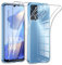 Phoona Funda para OPPO A16/A16S/A54S Carcasa con 2 Piezas Cristal Templado,Transparente Silicona TPU Protección Funda para OPPO A16 Anti-Choques y Anti-Arañazos Caso
