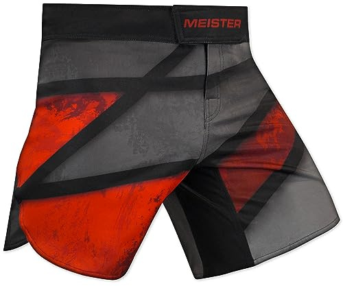 Meister Hybrid Mid-Thigh Board Shorts for Boxing, MMA & Muay Thai - Red Rage