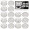 DIY Doctor - Pack of 16 Furniture Castor Cups - Carpet Savers - Carpet Protectors Cups To Remove Indentations and Damage - Furniture Carpet Protectors Cups - 53 spikes each - 50mm Diameter