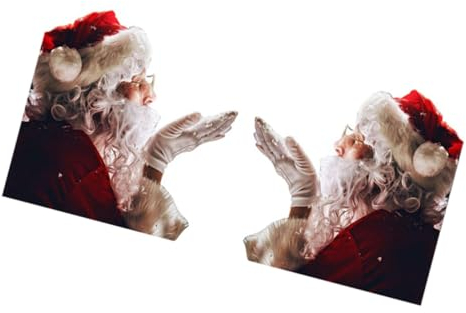 DIKACA 2 Blätter Autoaufkleber Auto-weihnachts-aufkleber Fensterverkleidung Aufkleber Für Autos Dekoration Von Weihnachtsmann-aufklebern Pvc Weihnachten Körperaufkleber