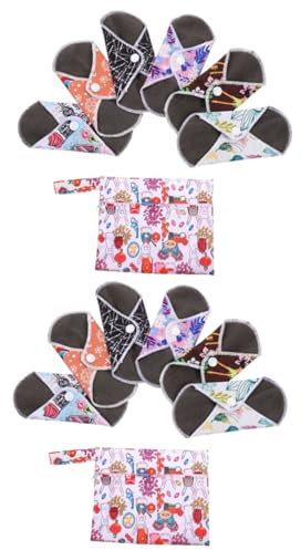 Didiseaon 2 Ensembles De Serviettes Hygiéniques En Tissu Menstruel Toallas Sanitarias Para Mujer Sacs De Protection Pour Incontinence Serviettes Hygiéniques Humide Serviette Hygiénique