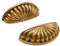 Amerdeco 10 Pcs Poignée Bronze Coquille Rétro Poignee de Meuble Vintage Bouton Tiroir zinc Poignée avec Placards Armoire Commode Tiroirs 76mm
