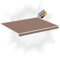 DELUKE® Markisenbespannung Markisenstoff Wasserabweisend Reißfest | Braun, für 450x350cm Rahmen | Markise mit Volant Markisen Ersatzstoff Markisentuch Sonnenschutz Markisenzubehör
