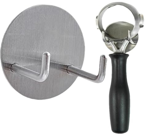 Shurzzesj Kaffee-Siebträger-Wandregalhalter, Kaffee-Siebträger-Aufhänger - Edelstahl-Kaffeefilterhalter, Aufhänger, Dekoration, Wandregal | Tamping Station Wandmontierter Siebträgerhalter für Küche,