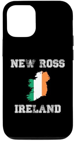 Custodia per iPhone 15 Nuovo Ross Irlanda Vintage Bandiera Irlanda Mappa Design