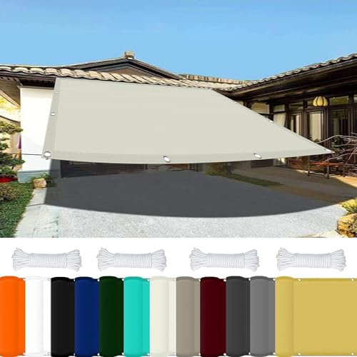 Telo Copertura Pergolato 3 x 4 m 98% Protezione UV Vela Ombreggiante Parasole Poliestere per Esterno Giardino Terrazza, Avorio