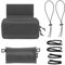 Peminkoo Tactical Dump Drop Pouch - Airsoft Vest Plate Carrier Dangler Pouch - E.DC Utility Fanny Pack for Attachment Accessories Storage (Grey)