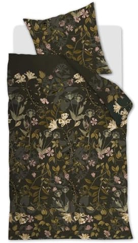 Beddinghouse Serpentine bettwäsche-Set 2 TLG. - 135x200 - Grün - Baumwollsatin - mit Reißverschluss