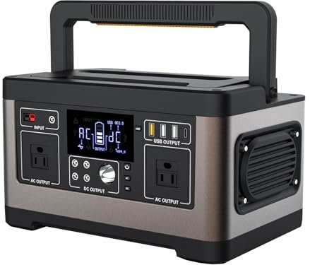 Centrale électrique Portable 500W, Batterie Externe avec Prise Secteur, générateur 140400mAh, pour Camping, Voyage, Maison, Urgence