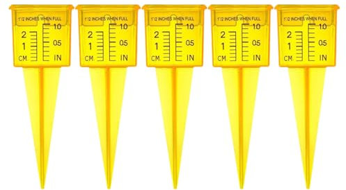 Gereiny Pluviometri, pluviometri Resistenti al Gelo Pluviometri per Esterni per misuratori di Pioggia Decorativi da Giardino Scala Trasparente