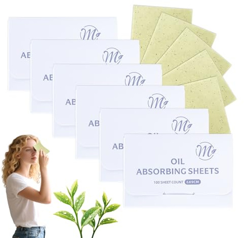 Natürliches Gesichts-Öl-Löschpapier, Bambuskohle, 600 Stück, einfache Dosierung, ölabsorbierende Blätter, hochwertige, praktische Gesichtslöschpapiere – Gesichtspflege oder Schönheitsmake-up