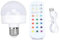 HEEPDD RGB LED Light E26 Standard Base E26 Rechargeable Light Bulb with Remote Timer E26 Detachable Charging Battery Backup Bulb for Sconces and Lamps