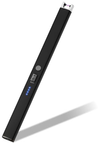 Electric Lighter Arc Windproof Flameless USB Lighter Rechargeable Lighter for Candle BBQ Camping,Easy to carry out