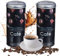 Matosch 2X kaffeepads aufbewahrung-Metalldose für Kaffeepads,kaffeepads behälter,Kaffeespender Paddose,Kaffeebox Pads