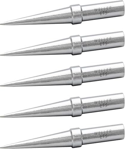 Weller T0054104699 5-Piece Genuine ET Soldering Tip Set for WE 1010 Soldering Station
