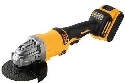 Smerigliatrice angolare senza fili compatibile con batteria da 18 V/20 V, motore brushless da 11000 giri/min, controllo a 3 velocità, smerigliatrice angolare da 125 mm per taglio, rettifica