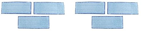 Lot de 6 lingettes lavables, compatibles avec Irobot Braava Jet, 240 et 241, bleu