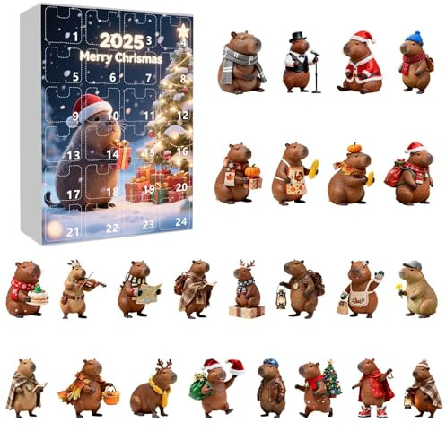 Mystery Countdown Adventskalender mit exklusiven Überraschungsstücken für Kinder Erwachsene zur täglichen Freude vor Weihnachten als spannende Enthüllungsaktivität (Red, 26X18cm)