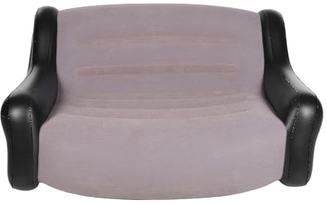 Pssopp Aufblasbare Couch, Luftmatratzen-Sitzer, Stilvolles Outdoor-Luftsofa mit Armlehne für den Innenbereich, Wohnzimmer, Hinterhof, Strand, Aufblasbare Couch, Bequeme Zwei-Außencouch Nan