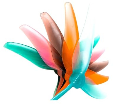 24 Stück/12 Paare 51466 V2 5 Zoll 3-Blatt/Tri-Blade Propeller Props CW CCW Brushless Motor FPV for Racing Drone(12 pair mix color)