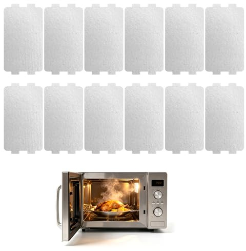 Microwave Waveguide Cover, 12 Pcs 116 * 64mm MicrowaveMica Sheet, Microwaves Oven Mica Board for Microwave Pvens, Hair Dryers, Toasters and Heaters