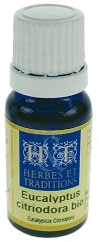 Herbes et Traditions Huile Essentielle Eucalyptus Citriodora Bio 10 ml