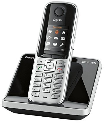 Gigaset SX810 ISDN Dect-Schnurlostelefon für den ISDN Anschluß, stahlgrau