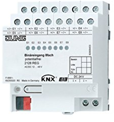 Jung knx - Entrada binaria knx 8 Canales 12-48v