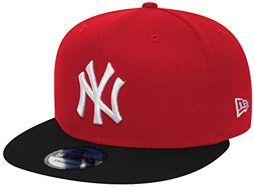 New Era New York Yankees MLB Cotton Block Rot Schwarz 9Fifty Cap - S-M (6 3/8-7 1/4)