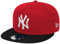 New Era New York Yankees MLB Cotton Block Rot Schwarz 9Fifty Cap - S-M (6 3/8-7 1/4)