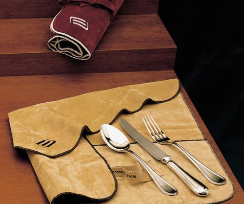 Set 77 pz. tavola - Panni per Posateria in Argento Antiossidanti (Beige)
