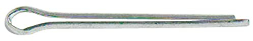 Merriway BH03497 50 x 4 mm Glänzend verzinkter Spannstift, Weiß, 10 Stück