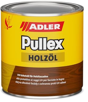 ADLER Pullex Holzöl Außen - Universell einsetzbar für senkrechte Holzflächen im Außenbereich - Holzpflege & Holzschutz auf Basis natürlicher, veredelter Öle - Farbe Natur/Farblos 10l