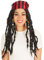 dressforfun Perücke Schwarze Lange Rasta-Zöpfe | mit Haarband | Pirat Seemann Piratin