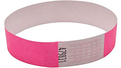 Announce Wrist Band 19mm Pink (Pack of 1000) AA01837