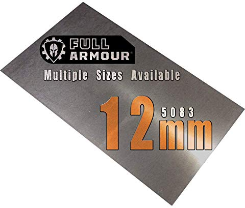 Placa de aluminio de 12 mm - 150 mm x 100 mm (15cm x 10cm)