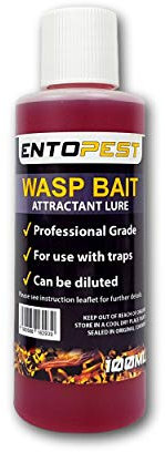 Entopest 100ml Wasp Lure Liquid Trap Bait - Professional Strength Bait Attractant for Hanging Wasp Pots (Garden & Outdoor Use)