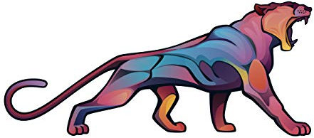 Oedim Aufkleber Puma Farben | Verschiedene Größen | Einfache Anbringung | Autoaufkleber preisgünstig und widerstandsfähig 12x5cm