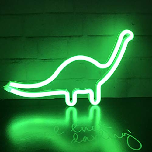 Dino Neon-Lichtschild, Dinosaurier-Dekoration, Wandkunst, Schild für Kinder, Geschenk, batteriebetrieben oder USB-betrieben, LED-Nachtlichter für Mädchen-Schlafzimmer, Heimzubehör