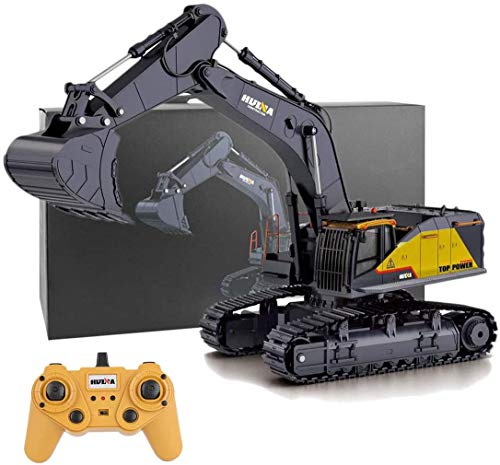 s-idee® S1592 RC Pelleteuse à chaîne télécommandée Véhicule de chantier Camion 1:14 Huina 1592