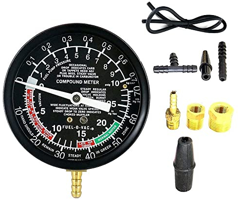 MRCARTOOL Vergaserventil Automatisches Pumpendruck-Vakuum-Testmessgerät Diagnosetest-Toolkit