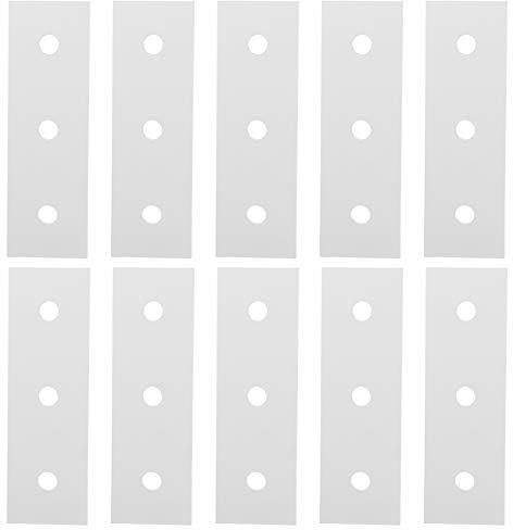 Fafeicy Placas de Unión de Aluminio 10 Piezas para Cercas 4040-3 Agujeros - Refuerzo y Reparación de Juntas Planas Rectas