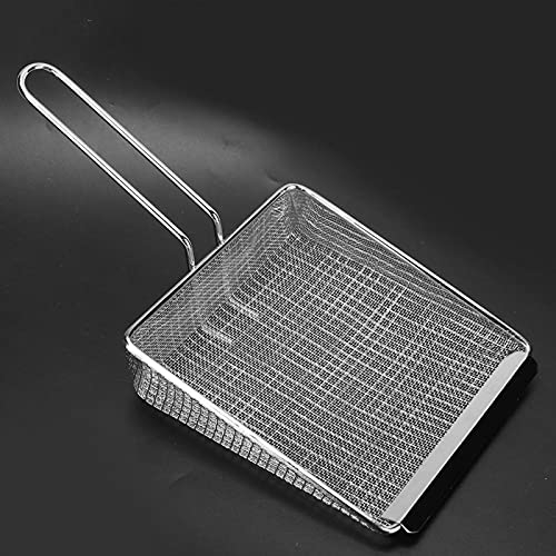 Cuillère à égoutter En Acier Inoxydable Écumoire Filtre à Long Manche Pelle à Frire Pelle à Frites Pelle à Frites Passoire Pelle Filtre à écran Anti-brûlure Filtre à Frire (filet Secret)