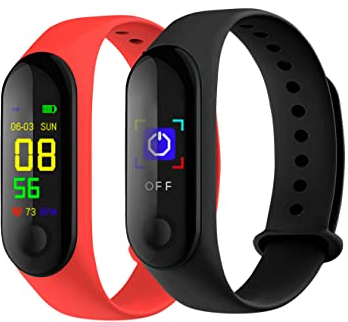 Mobility Lab ML305158 Fitness-Tracker, Schrittzähler, Entfernung, Kalorienverbrauch, GPS, Herzfrequenz und Schlaf, iOS und Android, Schwarz