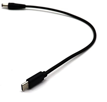 AWADUO 20V 5A USB 3.1 Male to USB C Male Cable, USB 3.1 Type C USB-C to DC 5.5 x 2.5mm Power Adapter Jack Extension Charge Cable(0.25M)