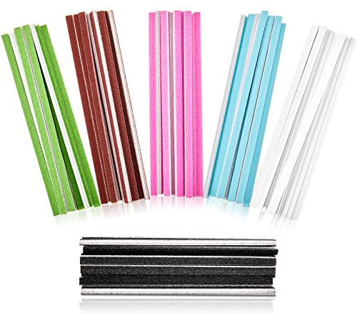 Honoson 60 Pieces Sanding Twigs Cushioned Abrasive Sanding Sticks for Models Woodworking Hobby Arts Crafts Supplies