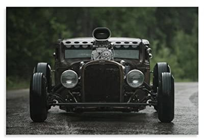 Auto-Poster Hot Rods Chevy Hot Rod 1931, dekoratives Gemälde, Leinwand, Wandkunst, Wohnzimmer, Poster, Schlafzimmer, Gemälde, 60 x 90 cm