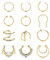 Kakonia 12 Stück 20G Fake Nasenpiercing für Frauen Männer Edelstahl Fake Nose Ring Septum Non Pierced Nasen Septum Ring Knorpel Manschette Nicht Piercing Ohrringe