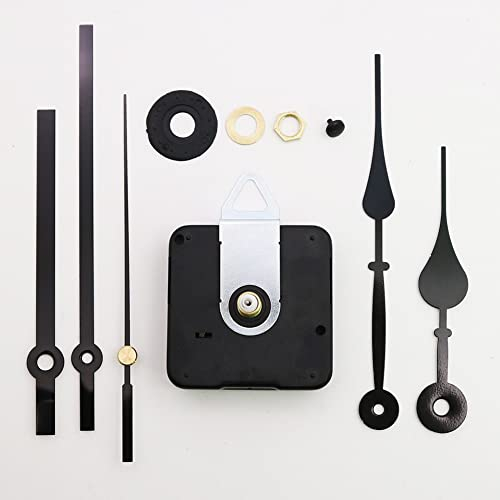 LICHENGTAI Quarz Pendeluhrwerk Mechanismus, Langschaft Uhrwerk mit Hohem Drehmoment, Uhr Motor Bewegung Wanduhr Bewegungs Mechanismus DIY Ersatzteile Ersatz, Lautloses Uhr Zubehör